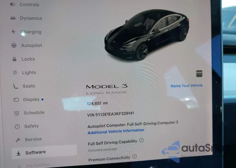 2019 Tesla Model 3 Long Range/Mid Range/Standard Range/Standard Range Plus из США, поврежденный, VIN 5YJ3E1EA3KF329141